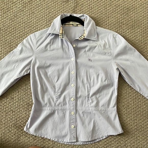 Burberry Tops - Burberry Womens Button Down (Blue/Purple/Periwinkle Color) Size XS